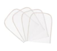 COOPHYA 4pcs Deep Brown Lace Net Wig Closure Base 4x4 Frontal Lace Net for Wig Making Supplies under Accessories