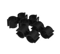 COOPHYA 4pcs Double Tube Clamp Connector for Dustpan Broom Pipe Clamps for Shelf Linking Easy Installation Fits Pipes for Cleaning Accessories