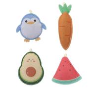 COOPHYA 4pcs Felt Catnip Chew for Cats Interactive Pet Cat Made of Soft Felt Material Encourages Natural Instinct and Play Suitable for Kittens and Adult Adorable Assorted style