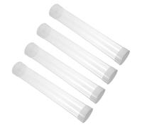 COOPHYA 4pcs Golf Ball Display Boxes with Stackable Cylinder Design Plastic Golf Ball Holder Tubes Featuring Quick Access Lids Reusable Storage for Practice Collection and Gift Packaging