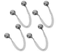 COOPHYA 4pcs Magnetic Clothing Clips with Chain Multi-use No-sew Trousers Cinch Clip for Hem and Sleeve Strong Hold Pants Hems Fixer Easy Modification Accessories