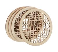 COOPHYA 4pcs Mini Wooden Window Miniatures Unfinished Window Model Miniature Furniture for House Decor Doll Accessories Mini Chinese Architectural Model