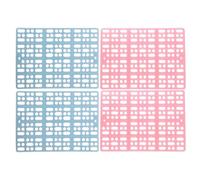 COOPHYA 4pcs Plastic Rabbit Cage Mats for Small Animals Supple and Sturdy Square Foot Pads Suitable for Cage and Kitchen Floor Use
