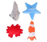 COOPHYA 4pcs Plush Catnip for Cats Bite Resistant Interactive Cat to Change Bad Biting Behaviour Suitable for Home Use Assorted Colour Teasing Playthings