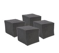 COOPHYA 4pcs Polyurethane Acoustic Absorption Block Sound Insulation Cotton Black Safe Noise Reduction for Recording and Small and Medium-sized Rooms