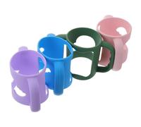 COOPHYA 4pcs Silicone Milk Bottle Handles Dishwasher Safe Soft Grip for Easy Transition from Bottles to Cups Friendly Design