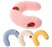 COOPHYA 4Pcs U-shaped Cat Sleeping Pillows Neck Protective Cushions for Kittens Small Dogs Soft Breathable Multi-color for and Indoor Use