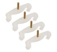 COOPHYA 4pcs Violin Shoulder Cushion Feet Violin Shoulder Rest Legs Replacement Rubber Anti-slip Universal Replacement Part 1.97x1.18x0.59in for Violinists Playing Support