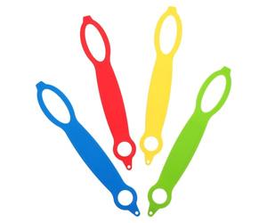 COOPHYA 4pcs Water Bottle Strap Portable Bottle Handle Silicone Heavy Duty Good Elasticity for Bicycles Running