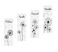 COOPHYA 4pcs Wooden Hanging Signs Creative Door Hanging Ornaments Words Design Pendants Retro Chic Style Simple and Delicate Wood Decorations and Office
