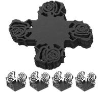 COOPHYA 50pcs Black Paper Truffle Wrappers with Hollow Lace Pattern for Chocolate Candy Packaging, Lightweight and Easy to Store, for Wedding Party Dessert Decoration