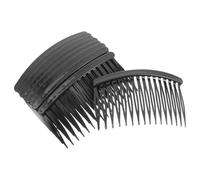 COOPHYA 50pcs Black Plastic Hair Inserted Combs with 16 Teeth, Easy to Take out Hair Accessories for Women, for Shopping and Dinner Hairstyles