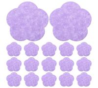 COOPHYA 50Pcs Compressed Biodegradable Wood Pulp Facial Sponges Purple, Face Cleaning and Exfoliating Sponges for Women’S Daily Face Washing and Skincare