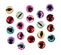 COOPHYA 50pcs Gem Simulation Eyes Glass Craft Eyeballs Eyelashes Easy to Use for Doll Making and DIY Projects
