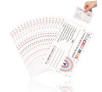 COOPHYA 50pcs Motivational Classroom Teacher Mail Cards for Parents with Positive Feedback and Paper Material, for First Grade Early Education and Student Behaviour Rewards