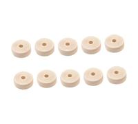 COOPHYA 50pcs Unfinished Round Log Wood Wheels for DIY Crafts Painting and Writing Natural Solid Wood Slices with Smooth Surface Creative Accessories for Handmade Projects