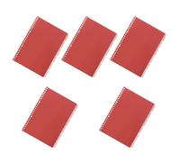 COOPHYA 5pcs Plastic Notebook Binder Dividers with B5 Page Tabs for Quick Reference, Retro Style Spiral Book Markers Not Easy to Wrinkle, for Organising Planners and Notebooks