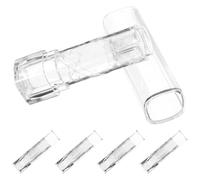 COOPHYA 5pcs Portable Plastic Lip Balm Tubes Empty Lipstick Storage Containers Lightweight and Simple Design for Travel and Trip Use by Women