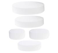 COOPHYA 5pcs Reusable Foam Cake Models in White Creative Cake Shape DIY Props for Manual Homework and Bakery Decoration
