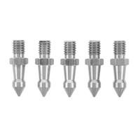COOPHYA 5pcs Stainless Steel Camera Tripod Leg Spike Tips 3/8 Inch Threaded Replacement Feet with Lightweight Design and Improved Grip for Outdoor Photography