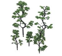 COOPHYA 5pcs Train Railroad Trees Model Trees Realistic Design Timesaving Versatile Use for Architectural Models and Train Layouts