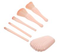 COOPHYA 5pcs Women Makeup Brush Set with Soft Nylon Bristles and Storage Case Portable Travel Makeup Mini Set with Mirror