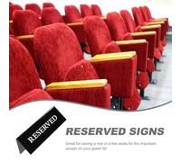 COOPHYA 6pcs Acrylic Reserved Table Signs for Cafes and Formal Gatherings, Minimalist and Elegant Black Table Cards, Reliable and Not Easy to Break, for Wedding Or Restaurant Events