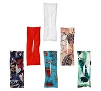 COOPHYA 6pcs Boho Hair Bands for Women Stretchy Cloth Headbands in Assorted Colours with Beautiful Appearance for Running and Everyday Use