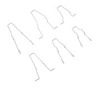 COOPHYA 6pcs Bulb Retaining Spring Clip Beam Bulb Holder Silver Iron Replacement Kit for Car Headlight Assembly Maintenance