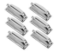 COOPHYA 6pcs Double End Metal Drum Lug Set Snare Drum Tension Connectors Electroplated Brackets for Enhanced Stability Versatile Use Various Kits