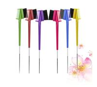 COOPHYA 6pcs Double Side Brow Brush Set for Women with Abs Material, Multifunctional Eyebrow and Lash Comb Tools for Home Use, Create Delicate Eyebrow Shape with Stylish Random Color