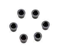 COOPHYA 6pcs Guitar String Ferrules Mounting Ferrules Metal Black String Fixator for DIY Guitar Parts Replacement Accessories Enhancing Sound Repairing