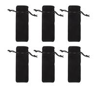 COOPHYA 6pcs Small Lipstick Bag Set Lightweight Double-Sided Lint Pouch for Outdoor Use Easy to Carry Lipstick Holder Organizer