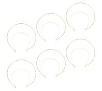 COOPHYA 6pcs Tiara Headband Metal Headband Delicate Elegant Golden Metal Hair Accessory No Easy Deformation Won't Hurt Your Hair for Beauty Pageants and Special Parties