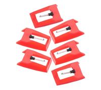 COOPHYA 6Pcs Turntable Record Needles Replacement Durable Phonograph Stylus for Vinyl Record Players Easy Install Compatible with Various Turntables Precision Crafted for Long Lifespan