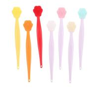COOPHYA 7pcs Cat Paw Silicone Facial Scrubber Set with Soft Double-Sided Brush Heads for Nose Pore Cleansing and Blackhead Removal, Gentle Exfoliating Silicone Pore Brush for Sensitive
