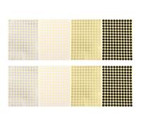 COOPHYA 8 Sheets DIY Lip Gloss Tube Labels Blank Coding Stickers Self-Adhesive for Lipstick Lip Gloss Jars Bottles Organization and Packaging