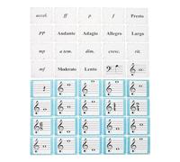 COOPHYA 80pcs Music Note Flashcards for Beginners Enhance Music Theory Skills for Piano and Violin Patterns for Easy Learning for Home School and Travel