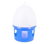 COOPHYA 8l Plastic Pigeon Water Feeder with Hanging Bowl, Blue and White Bird Drinking Supply for Pet Doves, Portable Self-drinker Suitable for Outdoor and Cage Use