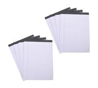 COOPHYA 8pcs A5 Legal Notepads 400 Wide Ruled Sheets Each, White Lined Writing Pads for Office, School, and Home Use, Tearable Memo Notebooks for Work and Note Taking