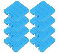 COOPHYA 8pcs Cooler Ice Packs Ice Bricks for Shipping Blue Plastic High-density Resin Longterm Performance Air Cooler Compatibility for Beach on The Go