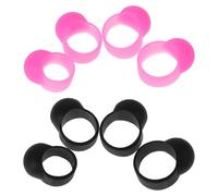 COOPHYA 8pcs Empty Drum Finger Sleeve Silicone Mute Tip Drumstick Covers for Hand Pan Drum Percussion Instrument