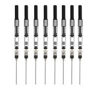 COOPHYA 8pcs Fountain Pen Ink Fill Assistant for Students Quick Refillable Ink Tool Compatible with European Standard 3.4mm and 2.6mm Nibs Stainless Steel and Plastic for School Use