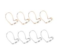 COOPHYA 8Pcs Guitar Thumb Plectrums Metal Finger Picks for Banjo Mandolin Bass Gold Silver Ergonomic Design Comfortable Fit