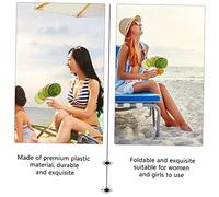 COOPHYA 8pcs Portable Plastic Folding Fans Fruit Pattern Summer Theme Lightweight Fans for Party Cosplay Performance Decoration Gift Collection