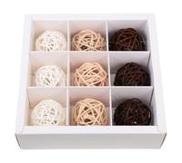 COOPHYA 9pcs Cat Rattan Balls Rattan Balls with Bell Cat Playing Kitten Plaything Attracts Attention and Stimulates Sense
