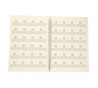 COOPHYA A4 Portable Guitar Six-string Score Book for Beginners, Coil Music Notebook with Handwritten Staff Paper, Guitarist Supplies for Practice and Teaching