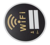 COOPHYA Acrylic Wifi Sign Wall Sign 20x20cm Self Adhesive Wifi Wall Display Password Attracts Attention Home Scenic Spot Decor