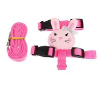 COOPHYA Adjustable Rabbit Leash Harness for Guinea Pig and Rabbit, Polyester Material with Convenient to Wear Design, Reduces Pulling Pressure, for Running and Walking Small Pets