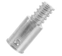 COOPHYA Aluminum Alloy Threaded Tip Replacement for Broom Handle with Smooth Surface and Secure Connection, 25mm Inner Diameter, Suitable for Mop Pole and Wooden Rod on Occasions